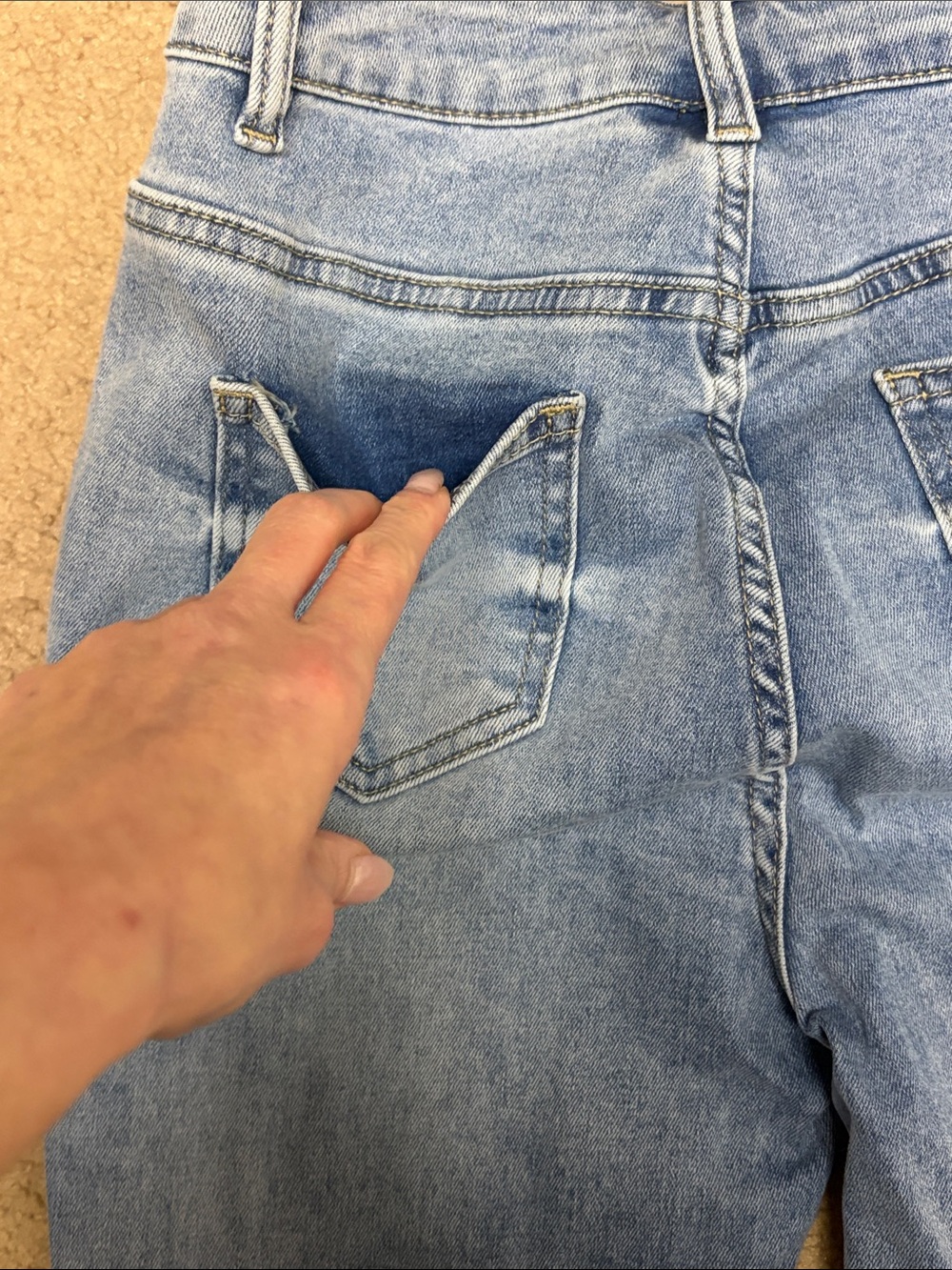 VIP High-Rise Light Blue Women's Jeans - Picture 9 of 10